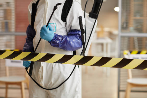 Professional Sewage Cleanup technician working in Oakland, NE
